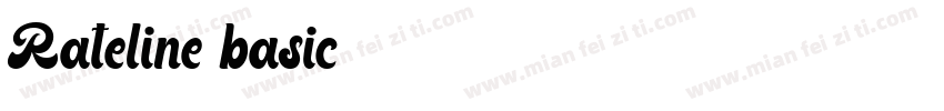 Rateline basic字体转换